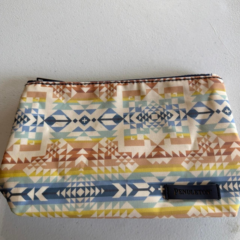 Pendleton cotton zip pouch